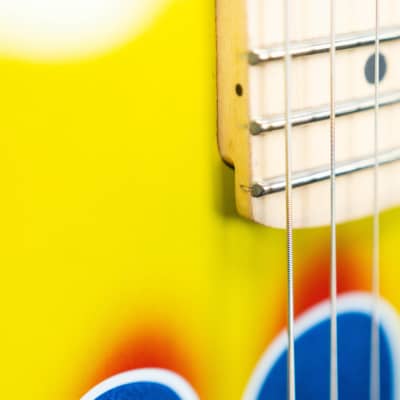 Kramer Baretta "Hot Rod" Electric Guitar  - Blue Sparkle Flames (9014-BO) image 11