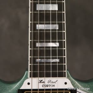 RARE 2010 Gibson Custom Shop SG/Les Paul Custom reissue INVERNESS GREEN SPARKLE image 5
