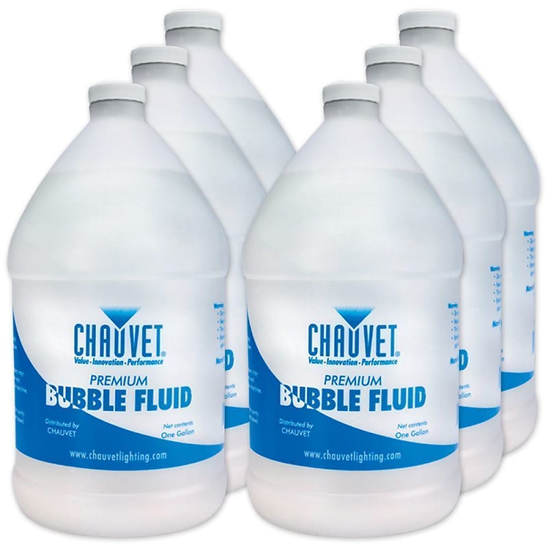 (6) Chauvet BJU (6) Gallons Bubble Juice Fluid BJU Reverb
