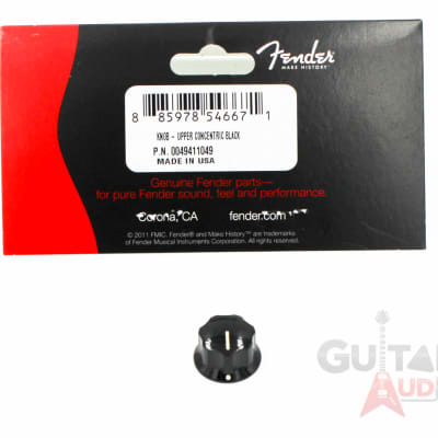 Genuine Fender Deluxe Jazz J-Bass Upper Concentric Black Control Knob image 4