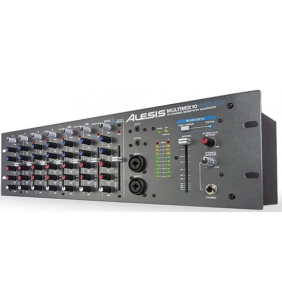 Alesis MultiMix 10 Wireless Rackmount 10-Channel Mixer with Bluetooth image 1