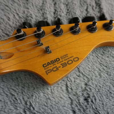Casio PG-300 Refurbished MIDI Guitar 1980s - Red Burst image 10