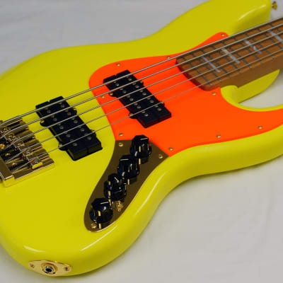 Fender Jazz Bass Mononeon V Neon Yellow RMN Bild 9
