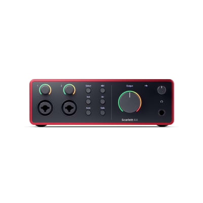 Focusrite Scarlett 4i4 4th Gen USB Audio Interface, Super-High-Quality Line Inputs, Air Mode, Pro Tools Artist, Dynamic Gain Halos, Auto-Gain and Ableton Live Lite Software image 2