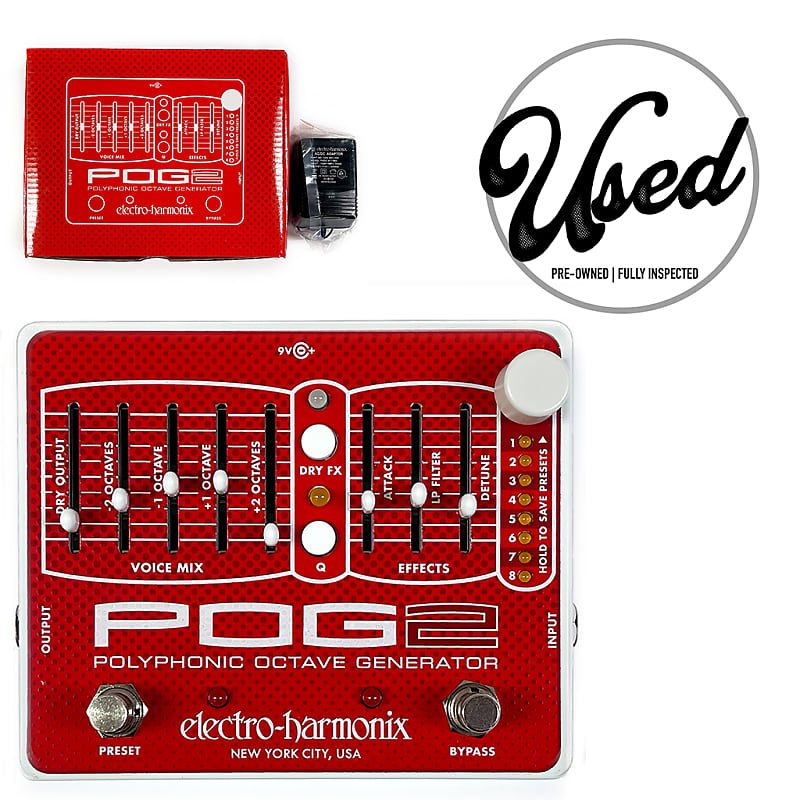 Electro-Harmonix POG 2 Polyphonic Octave Generator Effects | Reverb