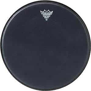 Remo Black Suede Emperor Drum Head 8 inch image 1