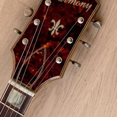1966 Harmony H76 Vintage Electric Guitar 100% Original w/ DeArmond Gold Foils, Bigsby B3 & Case image 4