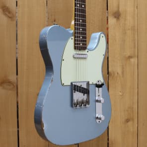 Fender Custom Shop 1963 Tele Relic Ice Blue Metallic, Used image 1
