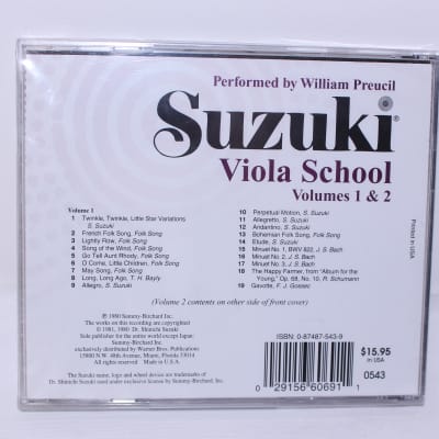 Suzuki  Viola School - Volume 1 & 2 CD image 2
