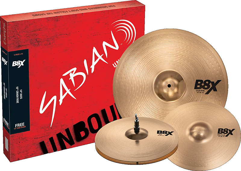 SABIAN 45002X-14 B8 2-Pack + 14 Cymbal Package Made In Canada image 1