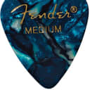 Fender 351 Premium Celluloid Guitar Picks - MEDIUM, OCEAN TURQ 12-Pack (1 Dozen)
