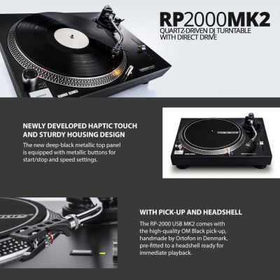 Reloop RP-2000-USB-MK2 Direct Drive Turntable w/ Needle, USB Transfer image 4