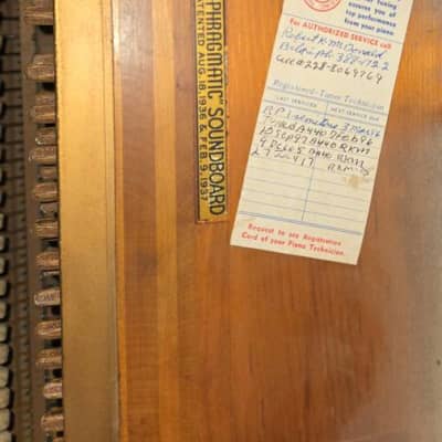 1953 Steinway Model F Walnut Console Upright Piano image 7