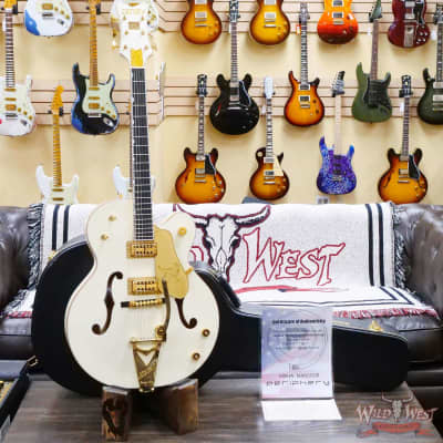 Gretsch G6136T-59  '59 Falcon Hollow Body with Bigsby Vintage White Owned by Misha Mansoor (Periphery) image 5