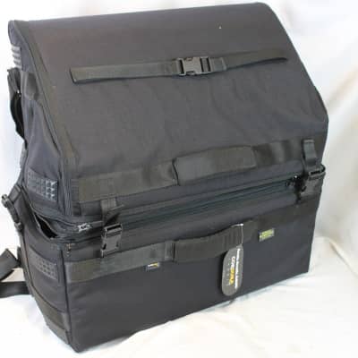 NEW Black Fuselli Jet Set Soft Case Gig Bag for Accordion XL 22" x 21.5" x 10" fits Full Size 120 Bass and Extended Key image 1