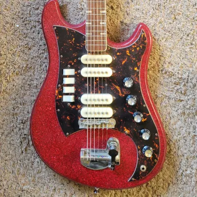 Norma 4-Pickup 1960's Red Sparkle image 1