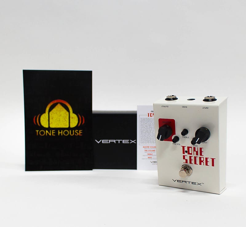 Vertex Effects Tone Secret Overdrive Guitar Effect Pedal Reverb