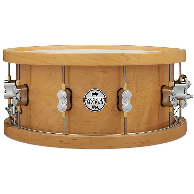 DW PDP Concept Series Wood Hoop 20-Ply Maple Snare 6.5x14 image 1
