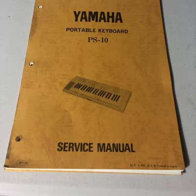 Yamaha  PS-10 Portable Keyboard Service Manual 1981