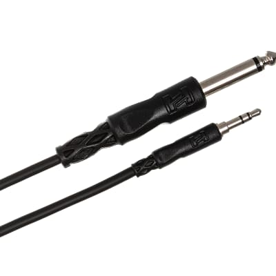 Hosa CMP-103 3ft. Mono Interconnect 1/4 in TS to 3.5 mm TRS image 2