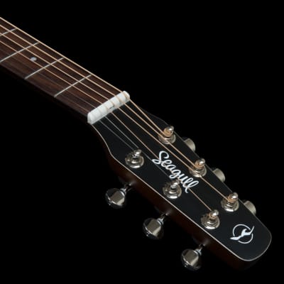 Seagull S6 Classic Black A/E Electric Acoustic Guitar image 7