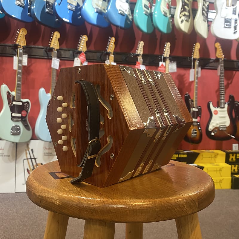 Used Hohner D40 Concertina with GigBag and Sea Shanty Reverb