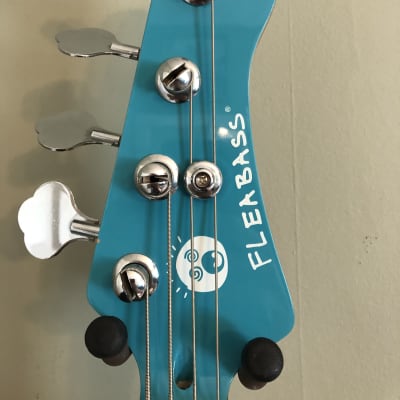 Fleabass Street Bass Blue & White Bass Guitar image 3