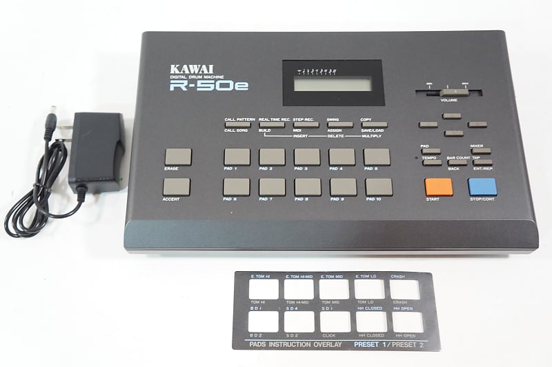 KAWAI R-50e R50 e Digital Electronic Drum Machine Vintage RARE