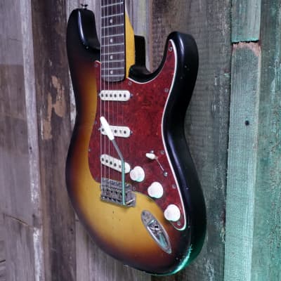 Keith Holland Custom S-ANS #1327 - Nitro 3-Tone Sunburst image 4