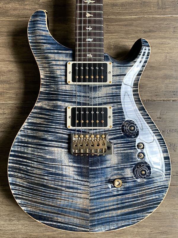 PRS 35th Anniversary Custom 24 10 Top Faded Whale Blue w/ Pattern Thin Neck Paul Reed Smith image 1