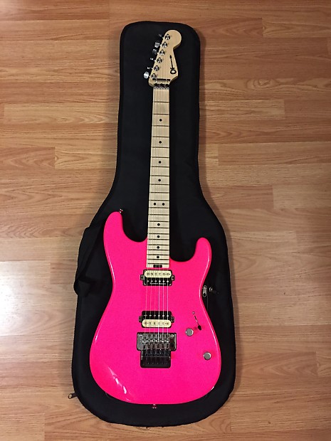 Charvel san deals dimas neon pink