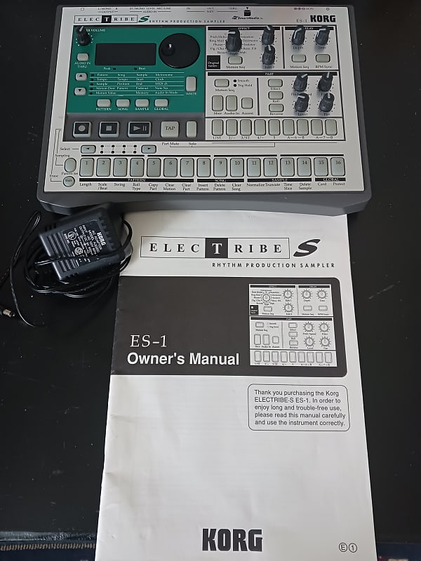 Korg Electribe ES-1 Vintage Drum Sampler w/Manual + Adaptor