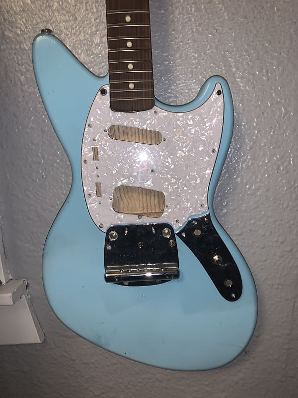 Partscaster Fender Jagstang Sonic Blue Body and Neck Reverb