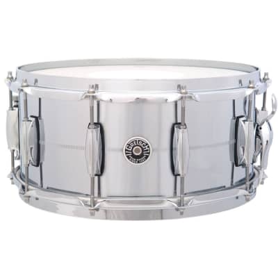 Gretsch GB4164 Brooklyn Chrome Over Brass 6.5x14" 10-Lug Snare Drum