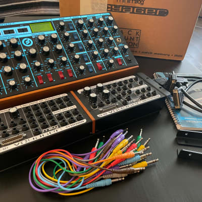 Moog Minimoog Voyager RME with VX-351/352 Control Voltage Expander Units, Rack Mount Kit, and Cables image 4
