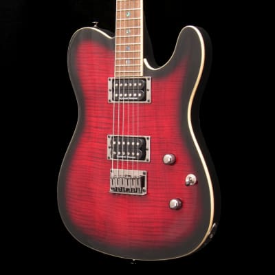 Fender Special Edition Custom Telecaster FMT HH, Black Cherry Burst image 5
