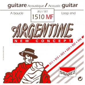 Savarez 1510MF Argentine Acoustic Jazz Guitar Strings - High Tension, Loop End
