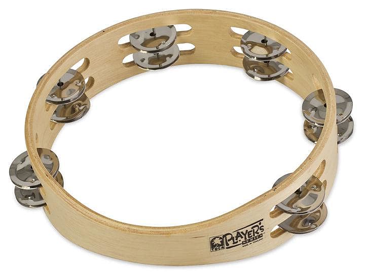 Toca Percussion Player's Wood Tambourine | 9" Double Row image 1