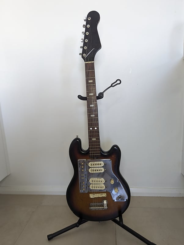 Guyatone LG-140t 1960's - White original vintage MIJ Japan
