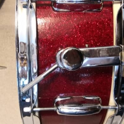Majestic De Luxe Vintage 1960s Snare With Case, Stand, Practice Pad image 6