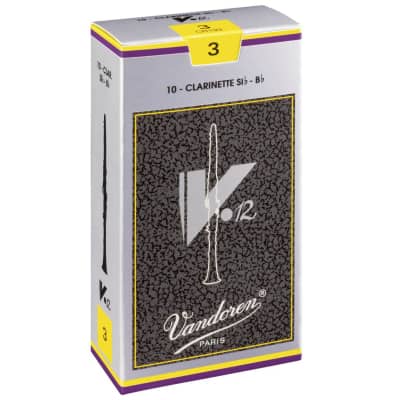 Vandoren 2.5 V12 Bb-Clarinet Reeds 10 Pack, Boehm - Reed for Bb Clarinets (french) Bild 1