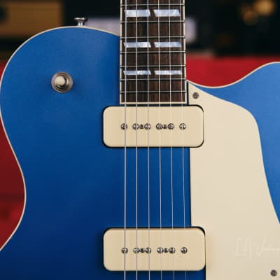 Josh Williams Stella Jr. Electric Guitar #276 - Lightly Relic'd Pelham Blue Finish with  Lollar P90 Soapbar Pickups! image 3