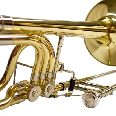 Schiller Studio Elite Double Trigger Bass Trombone - Gold image 4