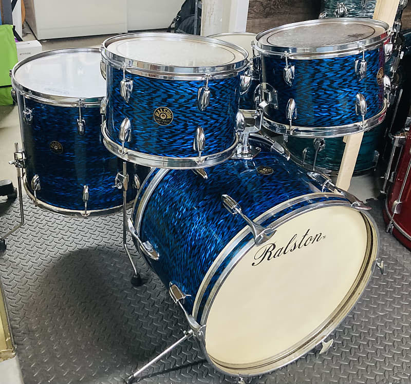 Vintage MIJ Stencil Drum Set Ralston by Star (Early Tama) Reverb