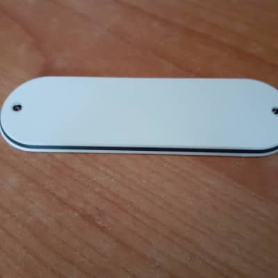Fender Precision Bass Elite '80s Rear Battery Cover White 3Plyes for sale