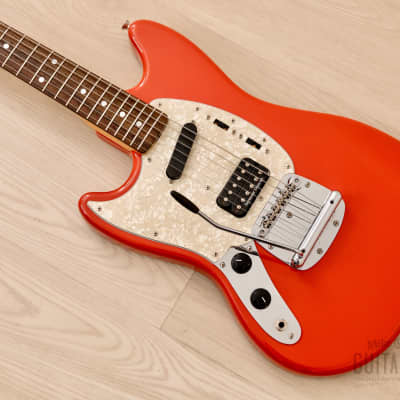 2012 Fender Kurt Cobain Mustang Left-Handed Fiesta Red w/ Seymour Duncan SH-4, Japan MIJ image 1