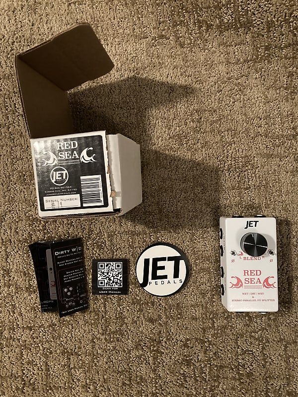 Jet Pedals Red Sea (Mono/Stereo FX Splitter) Reverb