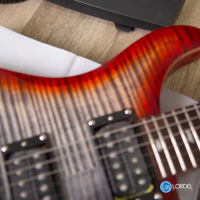 PRS SE Custom 24-08 Charcoal Cherry burst image 8
