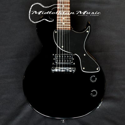 J. Reynolds Les Paul Style Electric Guitar - Black Finish image 2
