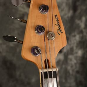 Hohner Vintage Lawsuit Jazz Bass  1975 3 Tone Sunburst Fretless Jaco Pastorius Conversion w Hardcase image 3